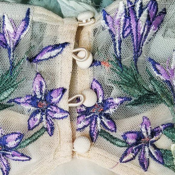 ASOS Blouson Sleeve Floral Dress 12 - Picture 15 of 16